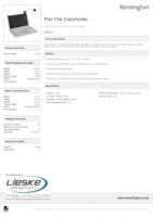 Datasheet for Kensington 62081, EAN: 0085896620815