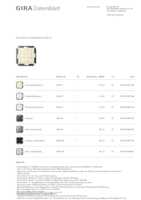 Datenblatt zu Gira 260501, EAN: 4010337051343