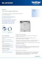 Datasheet for Brother HLL9310CDWTG2, EAN: 4977766777018