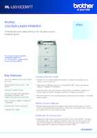 Datasheet for Brother HLL9310CDWTTG2, EAN: 4977766777070