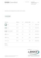 Datasheet for Gira 021551, EAN: 4010337215516