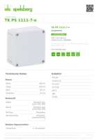 Datenblatt zu Spelsberg 11040401, EAN: 4013902150083