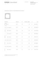 Datasheet for Gira 109127, EAN: 4010337091271