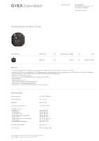 Datenblatt zu Gira 542000, EAN: 4010337774143