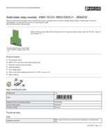 Datasheet for Phoenix Contact 2944232, EAN: 4017918081539