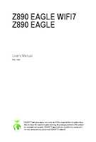 Datasheet for Gigabyte Z890 EAGLE, EAN: 4719331865214
