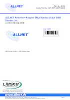 Datasheet for Allnet ANT-ADP-SMAF-SMAM, EAN: 4038816000347