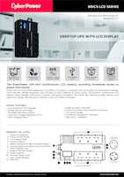 Datasheet for CyberPower BR1000ELCD, EAN: 4712856271157