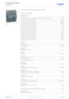Datasheet for Hager HNB101H, EAN: 3250613347789