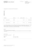 Datasheet for Gira 135626, EAN: 4010337356264