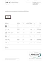 Datasheet for Gira 021259, EAN: 4010337003434