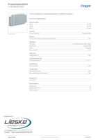 Datasheet for Hager LF4009087030, EAN: 4012740021609