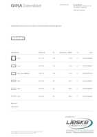 Datasheet for Gira 0215733, EAN: 4010337068846