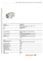 Datasheet for Weidmüller 1650580000, EAN: 4008190299255