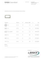Datasheet for Gira 1002776, EAN: 4010337070368