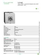 Datasheet for Schneider Electric VCF4GE, EAN: 3389110543902