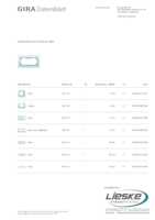 Datasheet for Gira 100218, EAN: 4010337002185