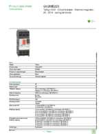 Datasheet for Schneider Electric GV2ME223, EAN: 3389110346497