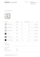 Datasheet for Gira 040203, EAN: 4010337402039