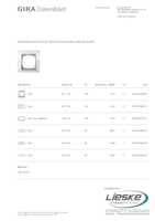Datasheet for Gira 0211726, EAN: 4010337068709