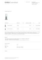 Datasheet for Gira 134426, EAN: 4010337344261