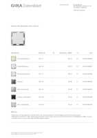Datasheet for Gira 242127, EAN: 4010337463849