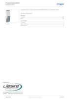 Datasheet for Hager R6600VERZ, EAN: 4012740250924