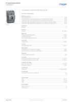 Datasheet for Hager HNA160H, EAN: 3250613130862