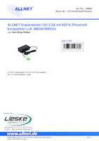 Datasheet for Allnet 12V1A_Netzteil, EAN: 4038816128089