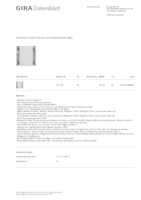 Datenblatt zu Gira 513100, EAN: 4010337086833