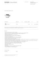 Datasheet for Gira 210502, EAN: 4010337084570