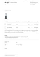 Datasheet for Gira 134428, EAN: 4010337344285