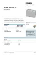 Datasheet for Phoenix Contact 2961545, EAN: 4017918937942