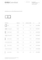 Datasheet for Gira 109225, EAN: 4010337084112