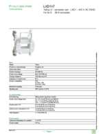 Datasheet for Schneider Electric LXD1V7, EAN: 3389110467963