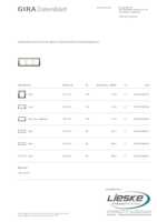 Datasheet for Gira 0213761, EAN: 4010337069317