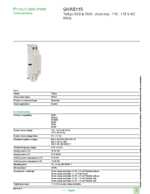 Datasheet for Schneider Electric GVAS115, EAN: 3389110343625