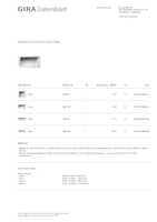 Datenblatt zu Gira 289700, EAN: 4010337066521