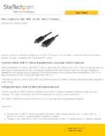 Datasheet for Startech.com USB31CUB1M, EAN: 0065030860772