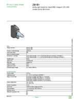 Datasheet for Schneider Electric ZBVB1, EAN: 3389110089615