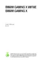 Datenblatt zu Gigabyte B860M GAMING X WIFI6E, EAN: 4719331867133