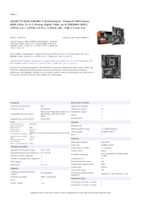 Datasheet for Gigabyte B650 GAMING X, EAN: 4719331849771