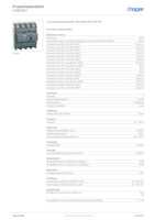 Datasheet for Hager HNB161H, EAN: 3250613347802