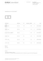 Datasheet for Gira 0212154, EAN: 4010337126065