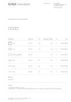 Datasheet for Gira 0214154, EAN: 4010337126096