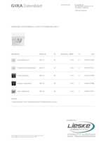 Datasheet for Gira 492270, EAN: 4010337127864
