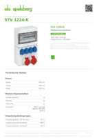 Datasheet for Spelsberg 73142401, EAN: 4013902934812