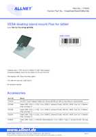 Datasheet for Allnet VesaDeskStandC88white, EAN: 4038816174451