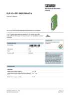 Datasheet for Phoenix Contact 2900545, EAN: 4046356527705