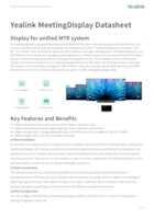 Datasheet for Yealink 1203708, EAN: 6938818325005